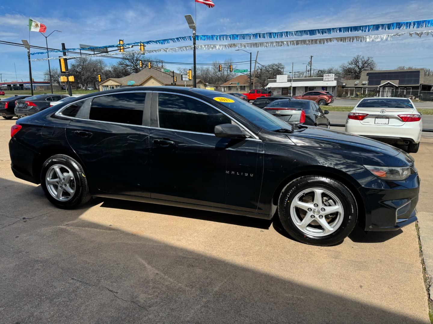 2017 BLACK CHEVROLET MALIBU LS (1LS) (1G1ZB5ST5HF) , located at 5900 E. Lancaster Ave., Fort Worth, TX, 76112, (817) 457-5456, 0.000000, 0.000000 - Photo#2